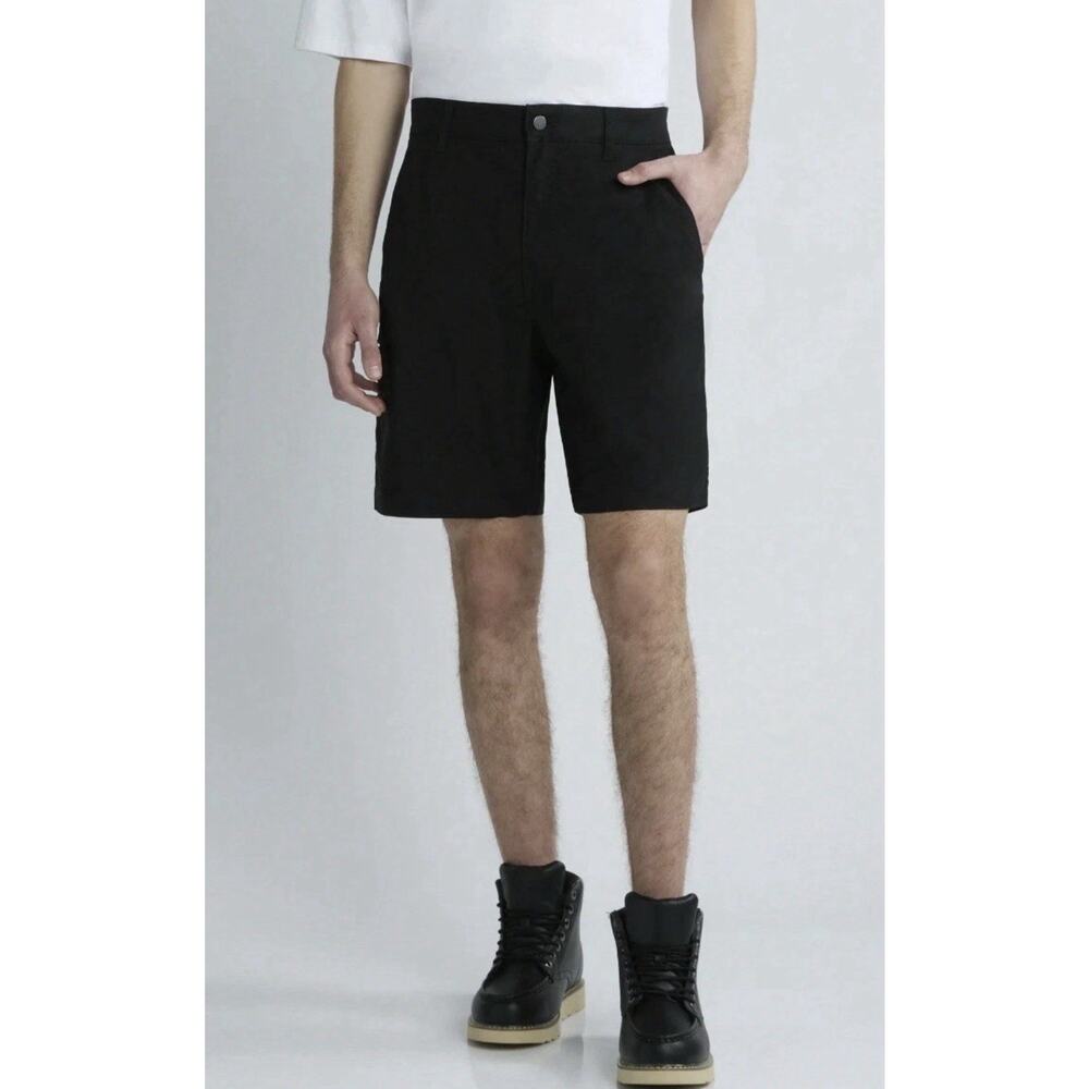 Brahma Mens Cargo Shorts Size 34 Black Canvas 9in Inseam Relaxed Fit Durable NWT